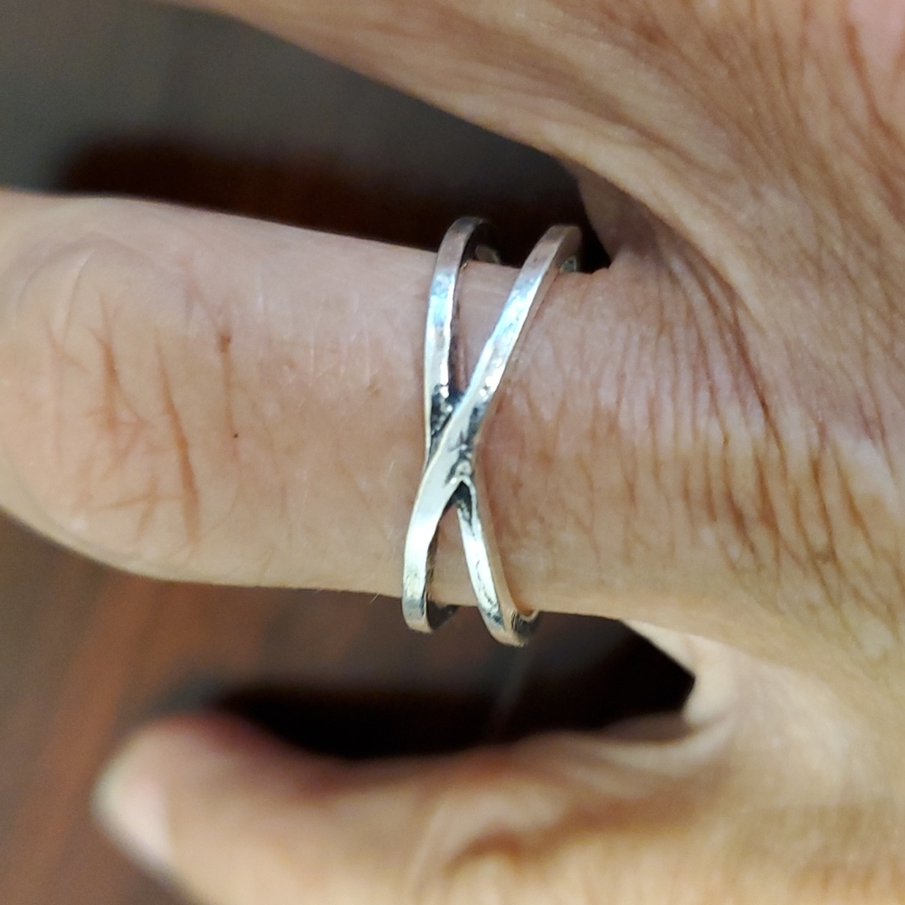 Boho Retro silver crossover band